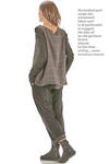 hip length flared top in wool, viscose, polyamide, elastane and cupro - MARC LE BIHAN 