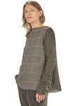 hip length flared top in wool, viscose, polyamide, elastane and cupro - MARC LE BIHAN 