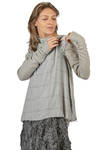 hip length flared top in wool, viscose, polyamide, elastane and cupro - MARC LE BIHAN 