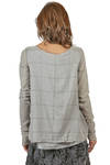 hip length flared top in wool, viscose, polyamide, elastane and cupro - MARC LE BIHAN 