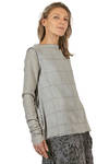 hip length flared top in wool, viscose, polyamide, elastane and cupro - MARC LE BIHAN 