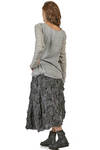 hip length flared top in wool, viscose, polyamide, elastane and cupro - MARC LE BIHAN 