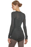 t-shirt lunga e stretta in jersey leggero di viscosa, lana ed elastan - MARC LE BIHAN 