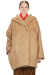 cappotto ampio, al ginocchio, in mouflon di mohair, lama e poliammide - DANIELA GREGIS 