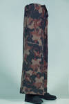 pantalone ampio in tela di lana cardata camouflage - DANIELA GREGIS 