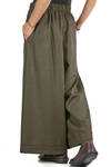 pantalone ampio in pied-de-poule di lana - DANIELA GREGIS 