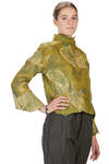 short and slim sweater in nuno-felt of silk chiffon, merino wool and mulberry silk - EMANUELA ROVIDA 