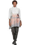 long sweater in nuno felt of silk chiffon and merino wool - EMANUELA ROVIDA 