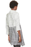 long sweater in nuno felt of silk chiffon and merino wool - EMANUELA ROVIDA 