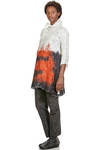 long sweater in nuno felt of silk chiffon and merino wool - EMANUELA ROVIDA 