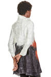 long sweater in nuno felt of silk chiffon and merino wool - EMANUELA ROVIDA 