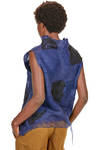 hip length vest in nuno-felt of silk organza, merino wool and tussah silk - EMANUELA ROVIDA 