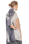 long sweater in nuno felt of silk chiffon and merino wool - EMANUELA ROVIDA 