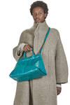 borsa shopper in pelle laccata di vacchetta - ZILLA 