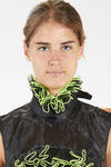 'sculpture' top / vest in polyester organza on polyester mesh - NOIR KEI NINOMIYA 