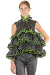 'sculpture' top / vest in polyester organza on polyester mesh - NOIR KEI NINOMIYA 