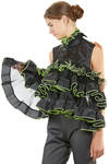 'sculpture' top / vest in polyester organza on polyester mesh - NOIR KEI NINOMIYA 