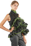 'sculpture' top / vest in polyester organza on polyester mesh - NOIR KEI NINOMIYA 