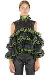 'sculpture' top / vest in polyester organza on polyester mesh - NOIR KEI NINOMIYA 