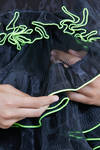 'sculpture' top / vest in polyester organza on polyester mesh - NOIR KEI NINOMIYA 