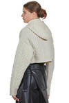 short and wide sweater in cable knit and other woolen knits - NOIR KEI NINOMIYA 