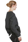 hip length jacket, soft, in vintage virgin wool gauze and in washed viscose and cotton velvet - ARCHIVIO J. M. RIBOT 