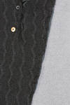 maglia al fianco, ampia e asimmetrica, in maglia di mohair bicolore - ARCHIVIO J. M. RIBOT 