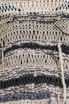 maglia al fianco, ampia, in maglia lavorata a mano con un mix di lane vintage - ARCHIVIO J. M. RIBOT 