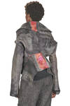 short 'sculpture' jacket in handmade wool and silk nuno-felt - AGOSTINA ZWILLING 