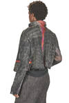 short 'sculpture' jacket in handmade wool and silk nuno-felt - AGOSTINA ZWILLING 