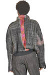 short 'sculpture' jacket in handmade wool and silk nuno-felt - AGOSTINA ZWILLING 