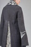 over the knee 'sculpture' coat in handmade wool and silk nuno-felt - over the knee 'sculpture' coat in handmade wool and silk nuno-felt - AGOSTINA ZWILLING 