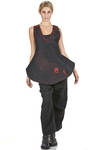 'sculpture' tunic with waistcoat in hand-made nuanced wool felt - AGOSTINA ZWILLING 