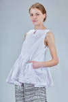 camicia lunga e ampia, in satin di cotone lavato - DANIELA GREGIS 