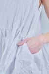 camicia lunga e ampia, in satin di cotone lavato - DANIELA GREGIS 