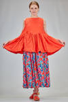 camicia lunga e ampia, in satin di cotone lavato - DANIELA GREGIS 