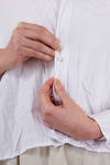 camicia al fianco, ampia, in satin lavato di cotone a mano seta - DANIELA GREGIS 