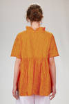 camicia lunga e ampia in liberty di cotone londinese con disegno originale 'Gregis' - DANIELA GREGIS 