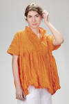 camicia lunga e ampia in liberty di cotone londinese con disegno originale 'Gregis' - DANIELA GREGIS 