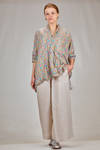 camicia lunga e ampia in liberty londinese di cotone lavato - DANIELA GREGIS 
