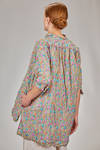 camicia lunga e ampia in liberty londinese di cotone lavato - DANIELA GREGIS 
