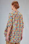 camicia lunga e ampia in liberty londinese di cotone lavato - DANIELA GREGIS 