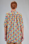 camicia lunga e ampia in liberty londinese di cotone lavato - DANIELA GREGIS 