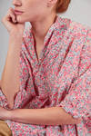 camicia lunga e ampia in liberty londinese di cotone lavato - DANIELA GREGIS 