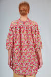 camicia lunga e ampia in liberty londinese di cotone lavato - DANIELA GREGIS 