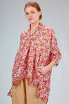 camicia lunga e ampia in liberty londinese di cotone lavato - DANIELA GREGIS 