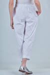 pantalone a sigaretta in rasatello di cotone lavato - DANIELA GREGIS 