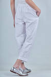 pantalone a sigaretta in rasatello di cotone lavato - DANIELA GREGIS 