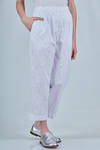 pantalone a sigaretta in rasatello di cotone lavato - DANIELA GREGIS 