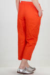 pantalone a sigaretta in rasatello di cotone lavato - DANIELA GREGIS 